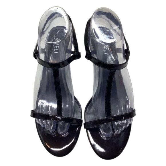 Vaneli Shoes - Vaneli Mohan T-strap Wedge Sandals In Black Size 9.5